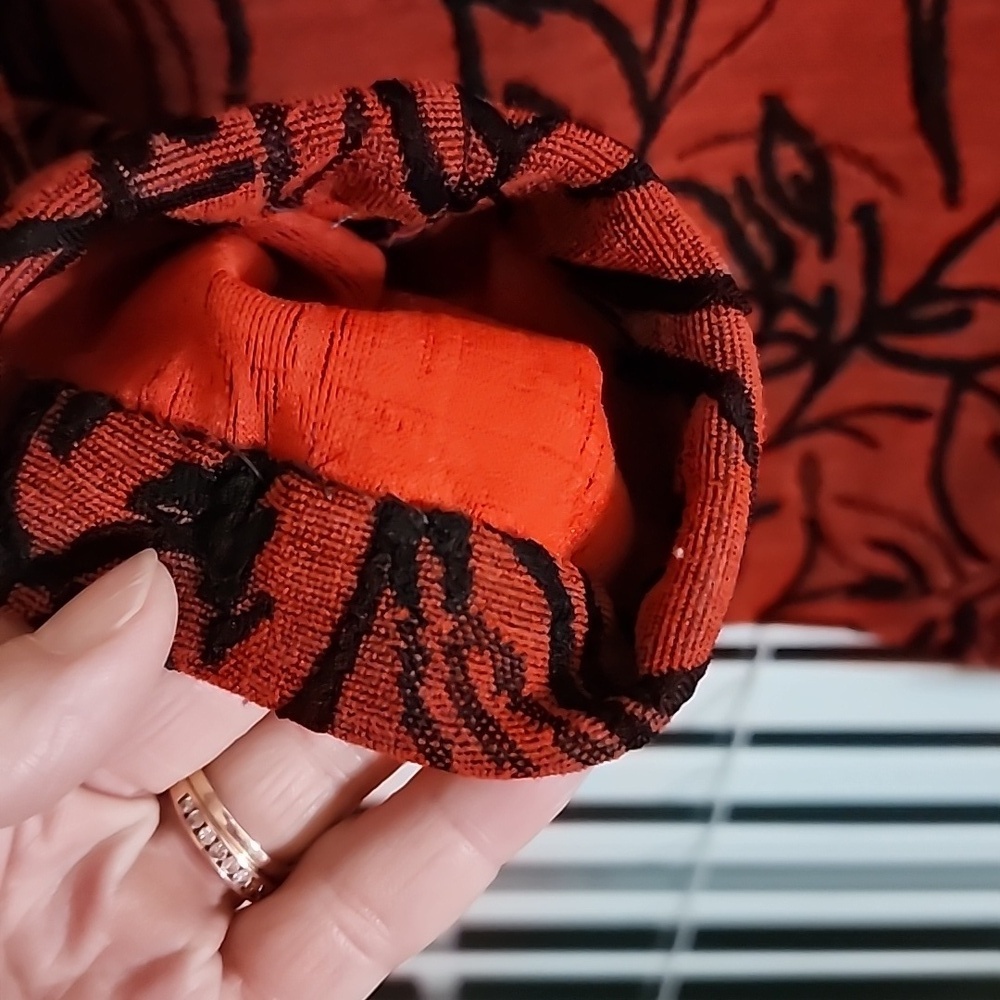 CHICO'S Travelers Red Black Open Front Cardigan 2 US Large - Picture 6 of 7